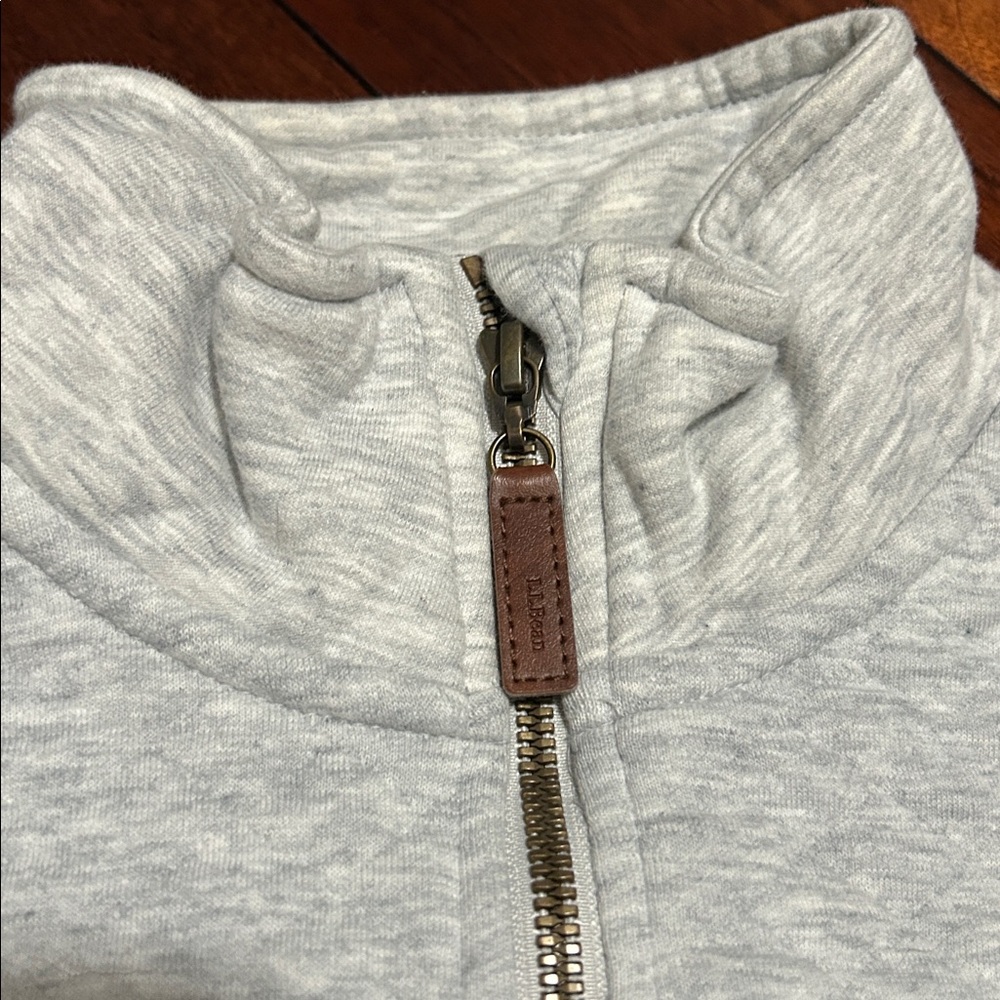 L.L. Bean Light Gray Quilted Zip-Up Sweater, size M
Great condition - Picture 5 of 6